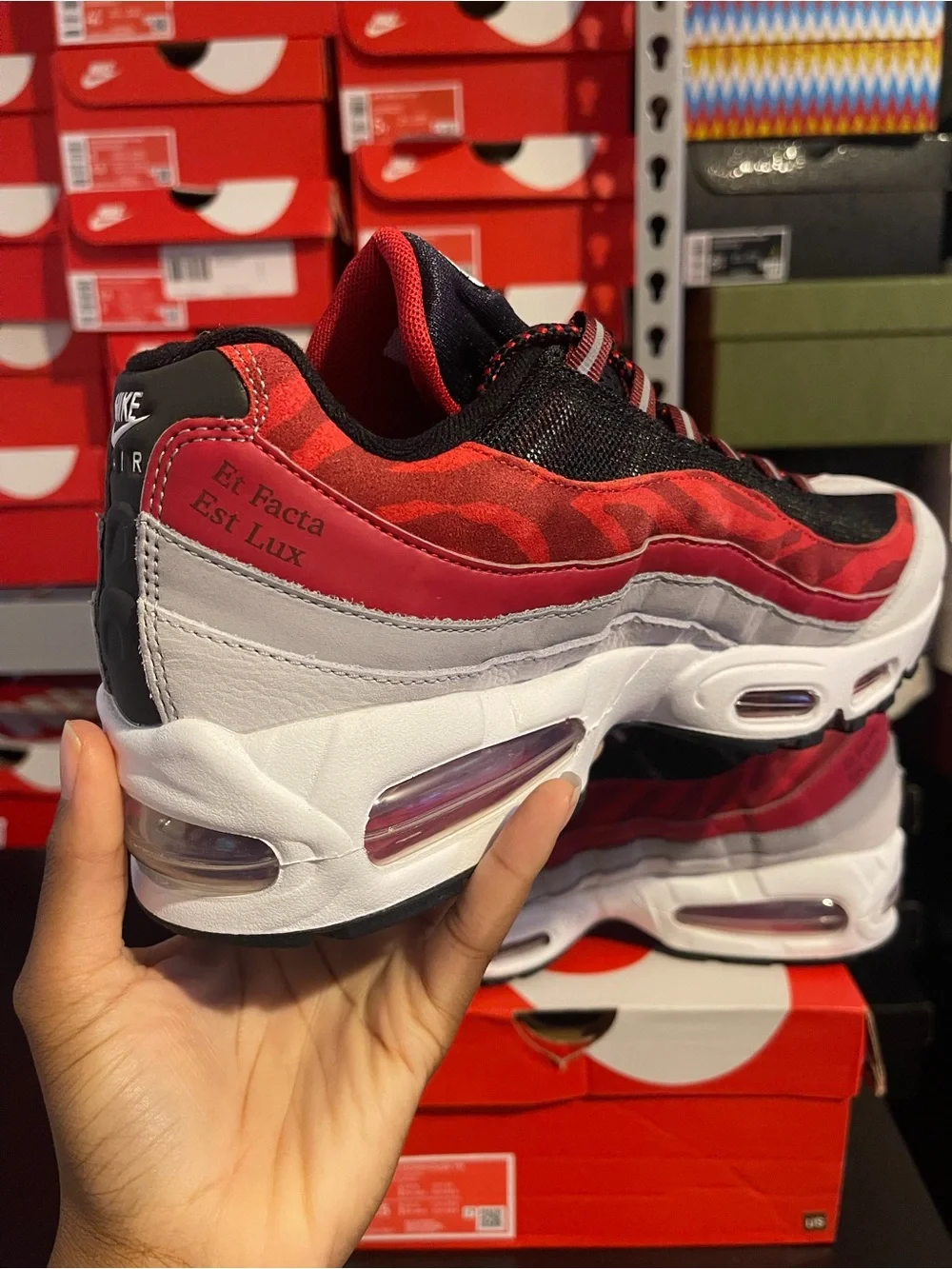 Nike Air Max 95 Morehouse Men’s Sneakers in Black/Red/White Size 9